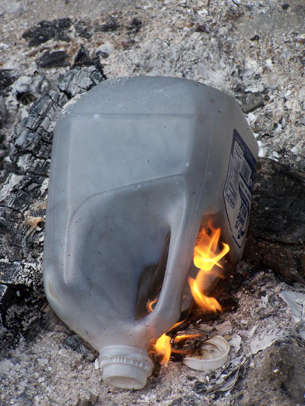 Image result for burning plastic