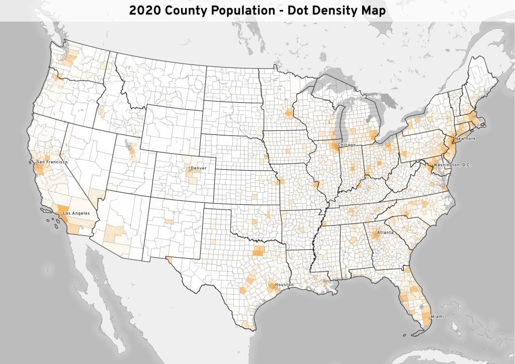 2020 County Population Dot Density