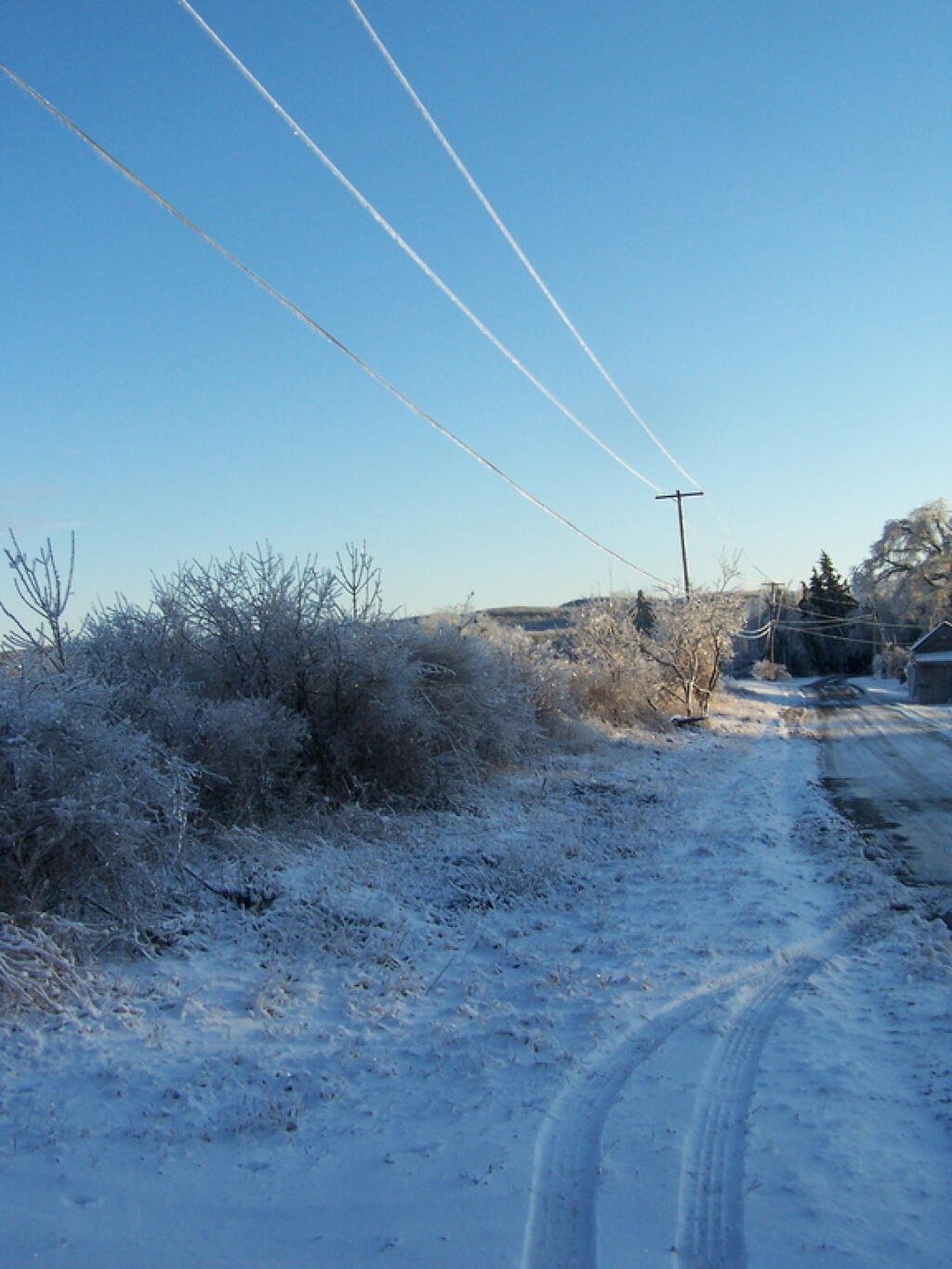 Ice on Power Lines