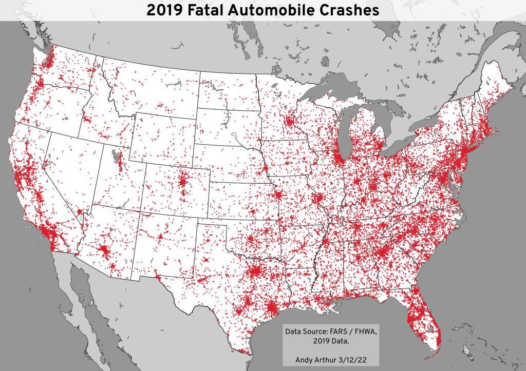 Fatal Auto Crashes Across America in 2019 ?