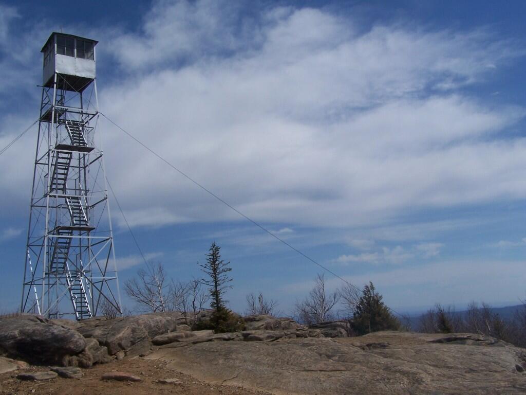 Fire Tower Secured By Guidewires
