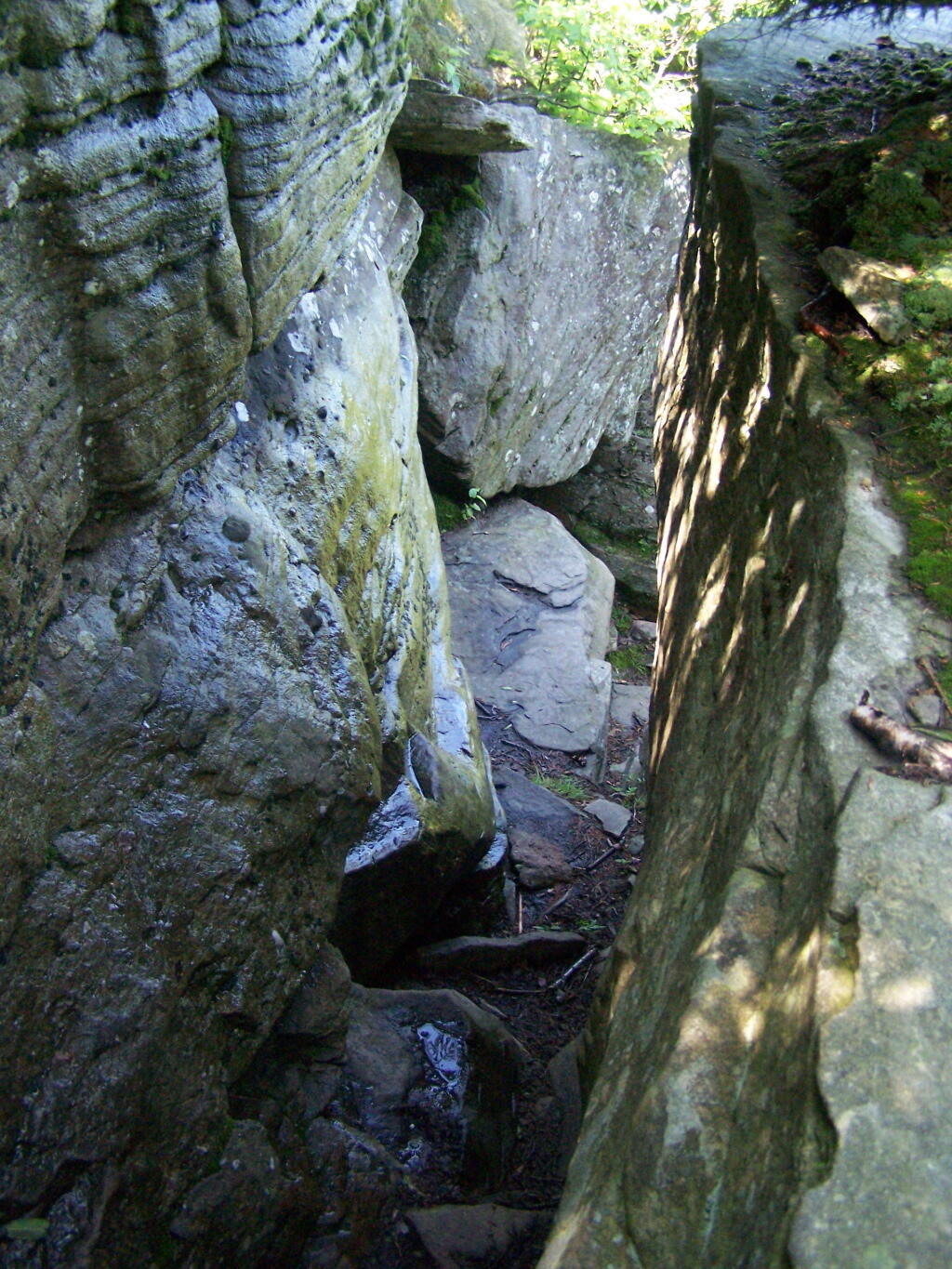 Climbing Through Rocks