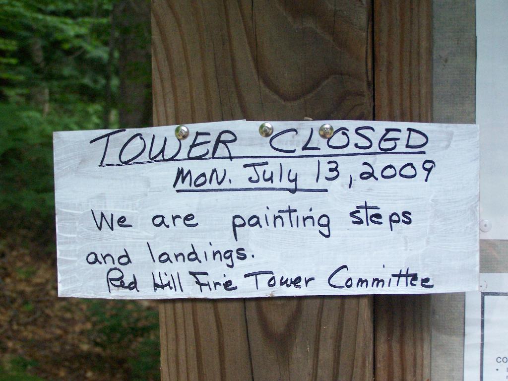 Tower Closed