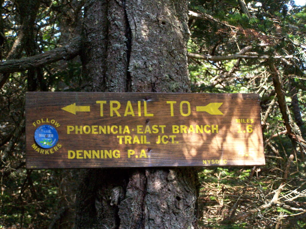 Phoneica-East Branch Trail Jct Sign