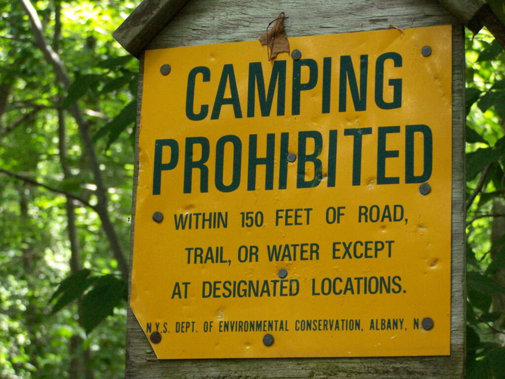 Camping Prohibited