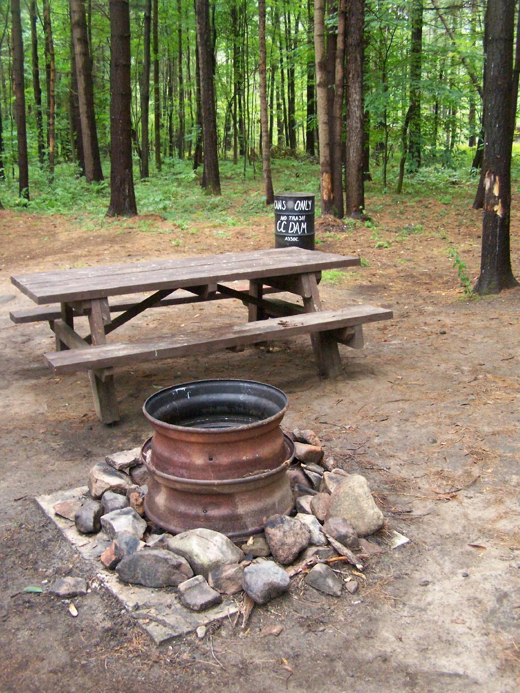 Firepit and Table