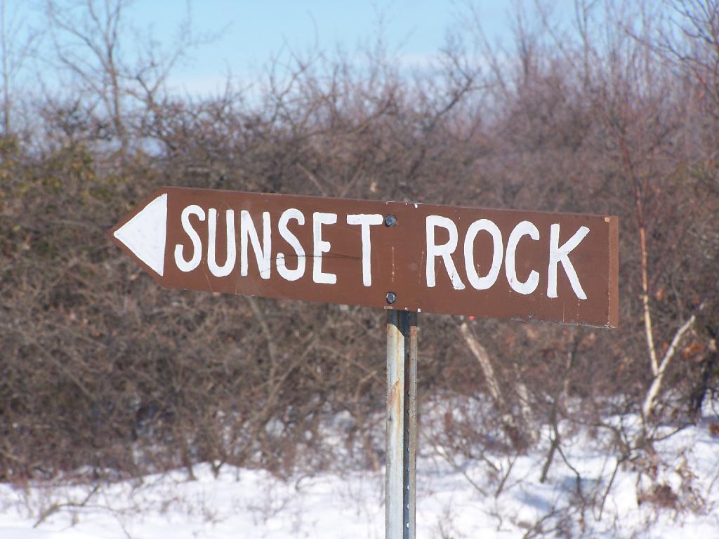 Sunset Rock Sign