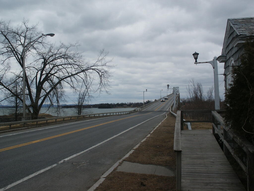 Going Up the Old Lake Champlain Bridge