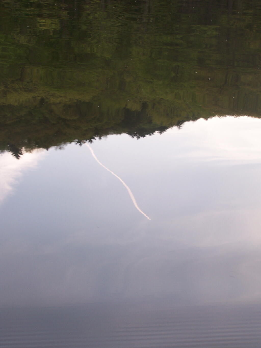 Jet Trail Reflected