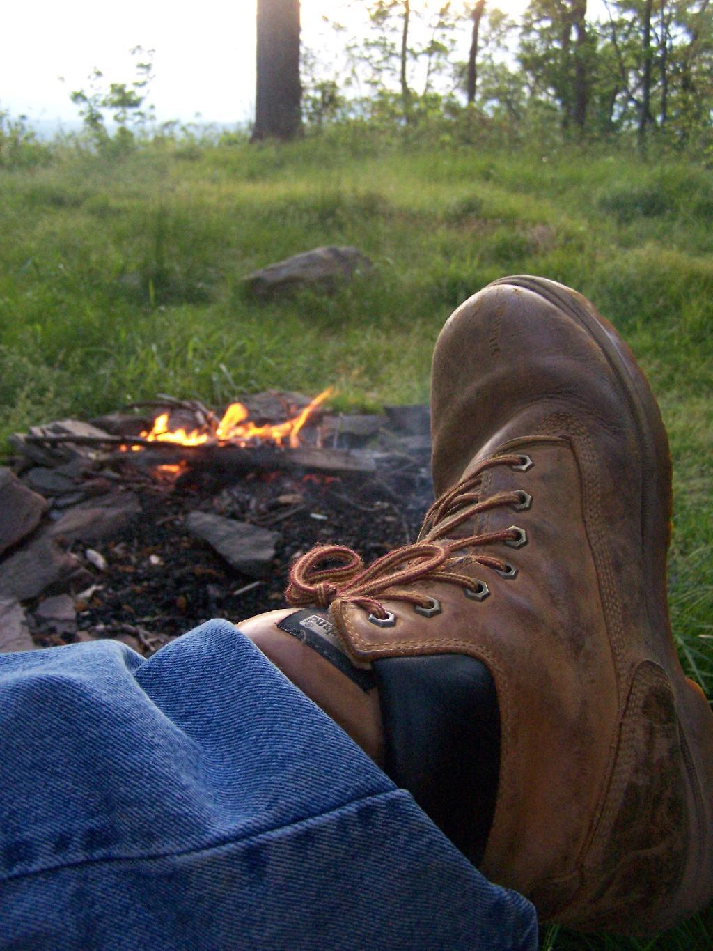 Sitting at a Campfire