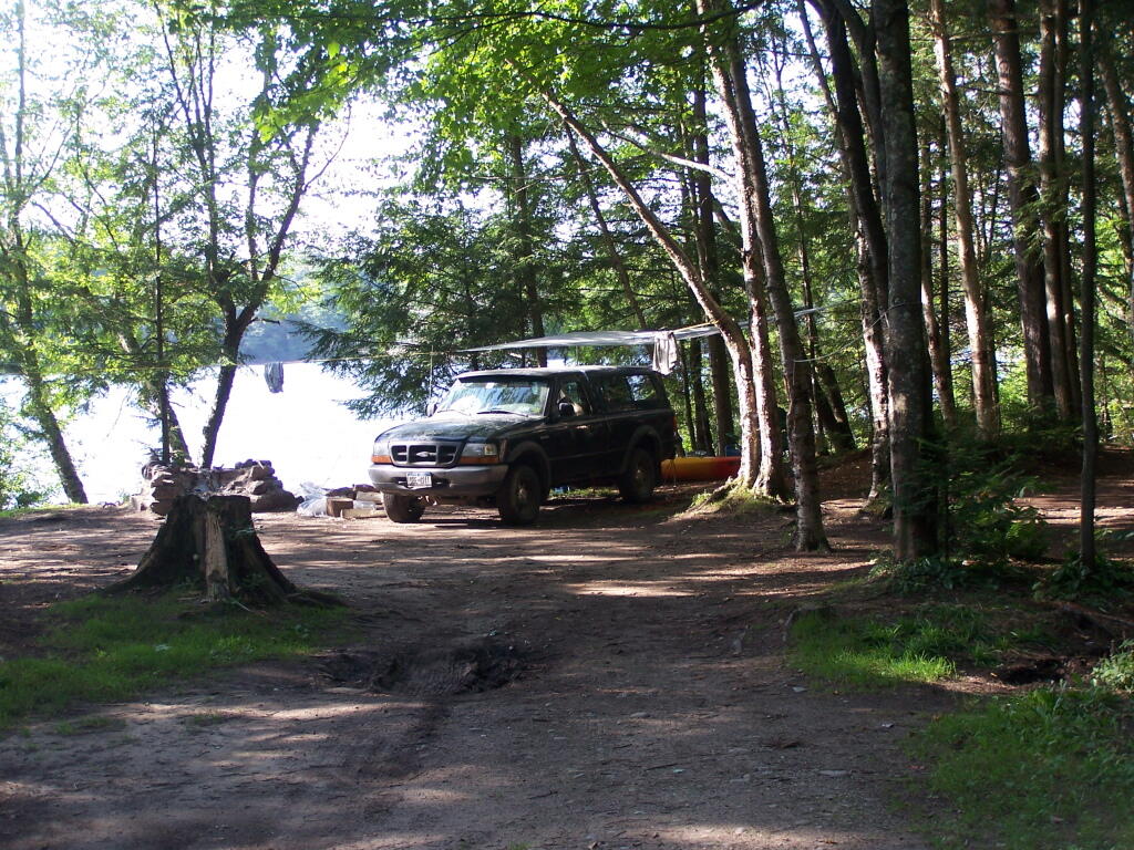 Campsite on Polliwog Pond