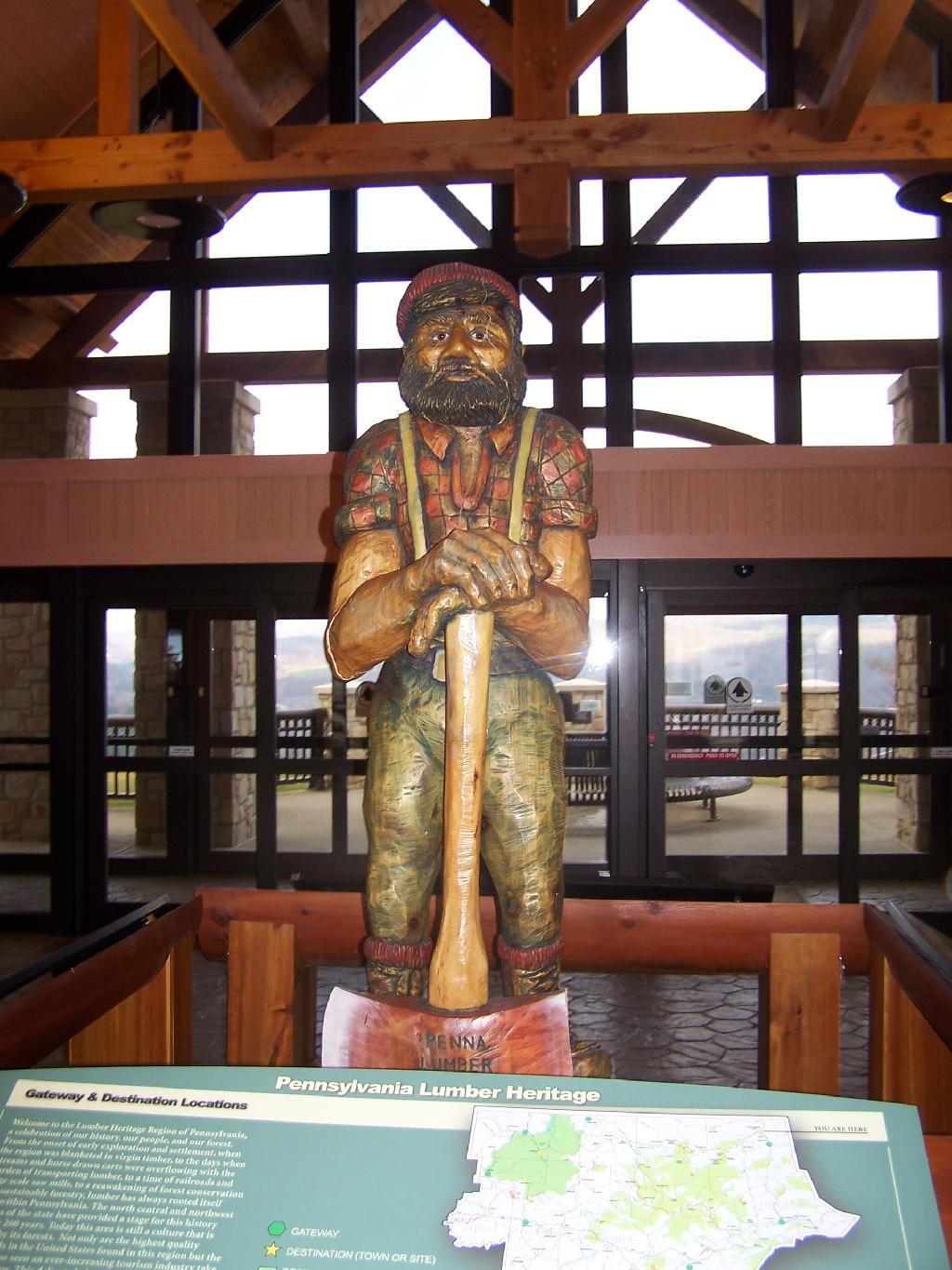 Logger Statue