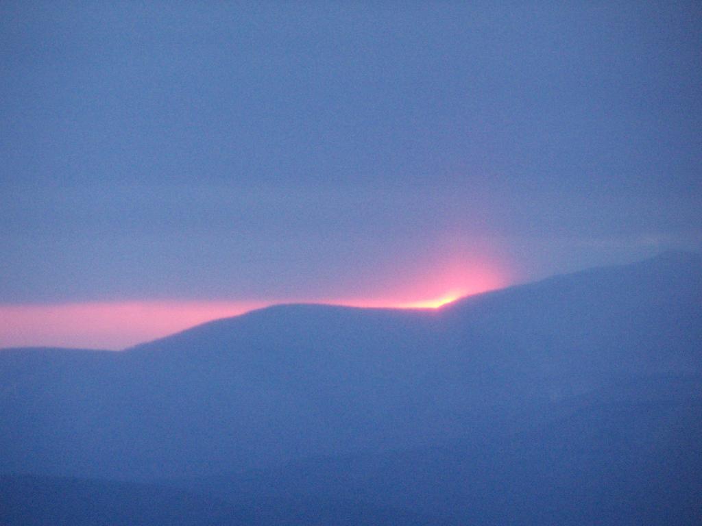 Sun Peaks Over Ashokan Range