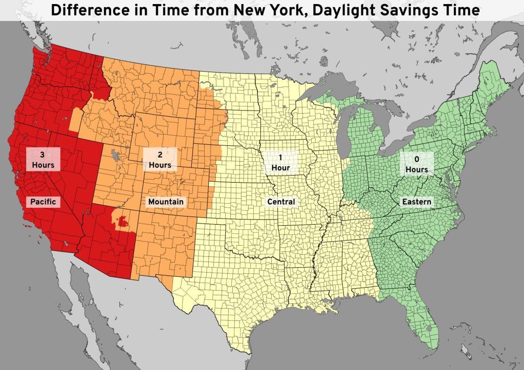 Difference from NY - Daylight Savings Time