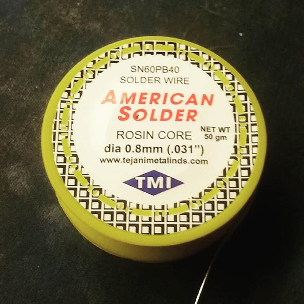 'merican Solder. The LEAD stuff that sticks and flows properly.