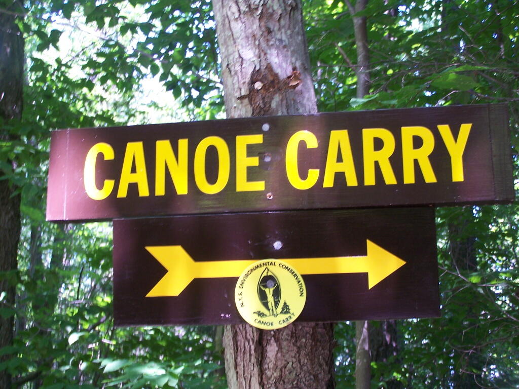 Canoe Carry Sign