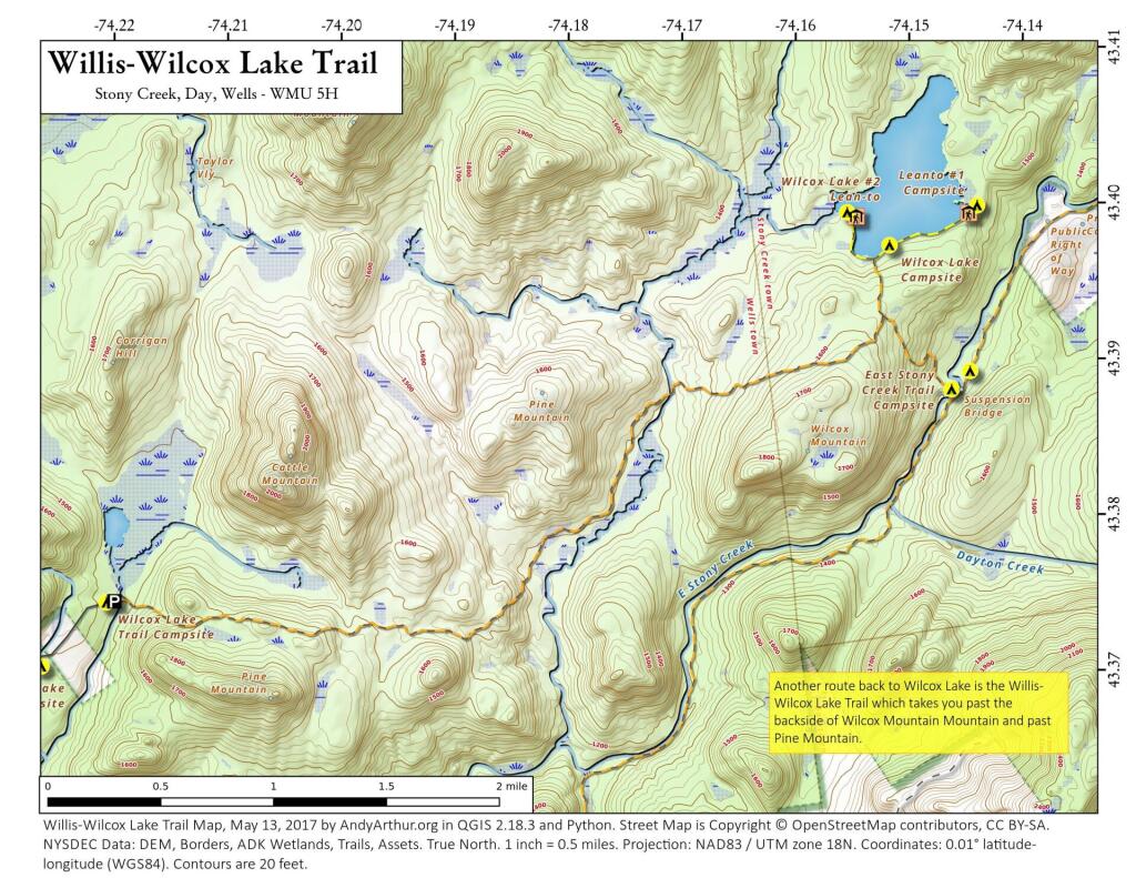 Willis-Wilcox Lake Trail