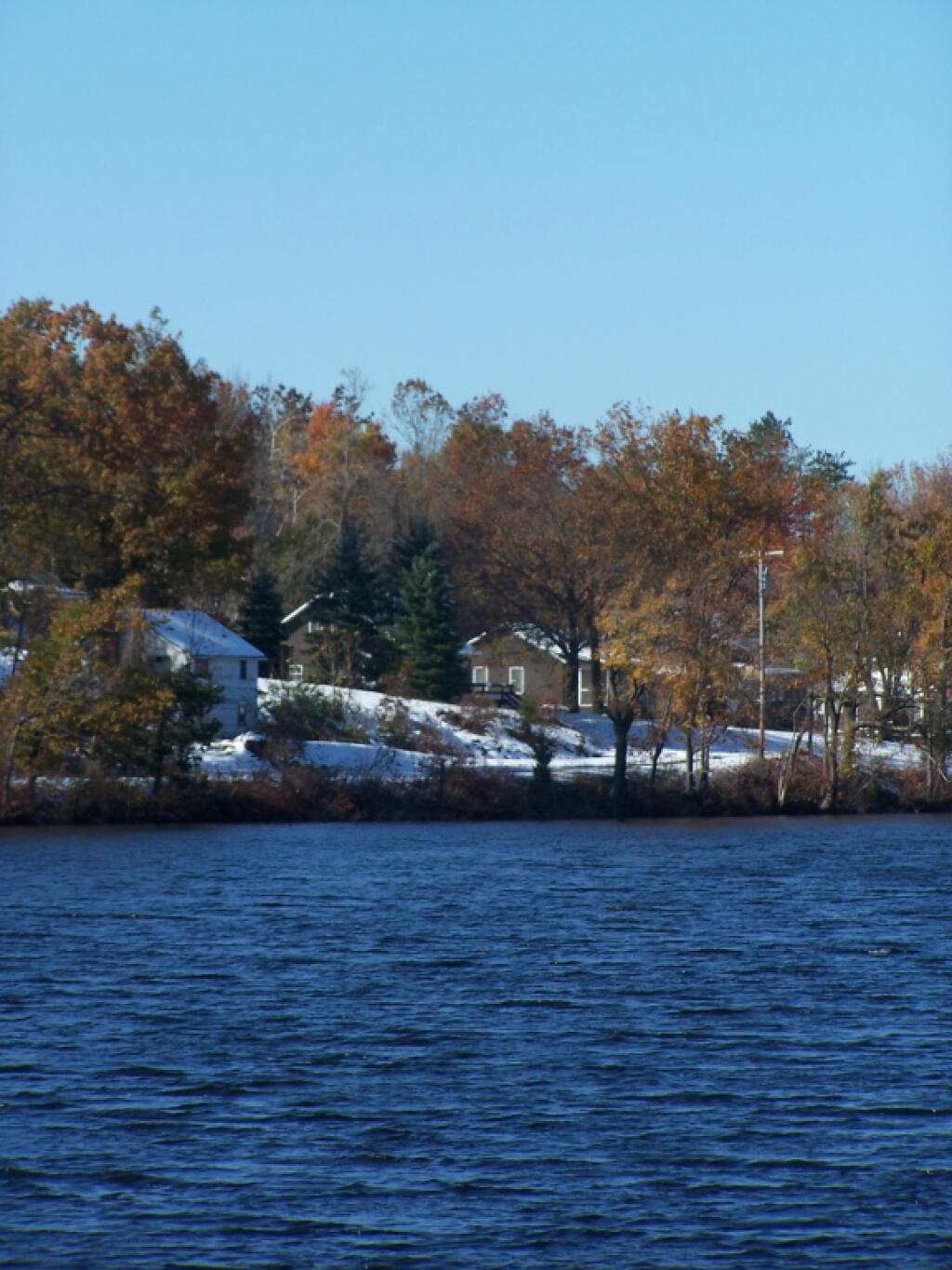 Cottages as Seen Across Lake