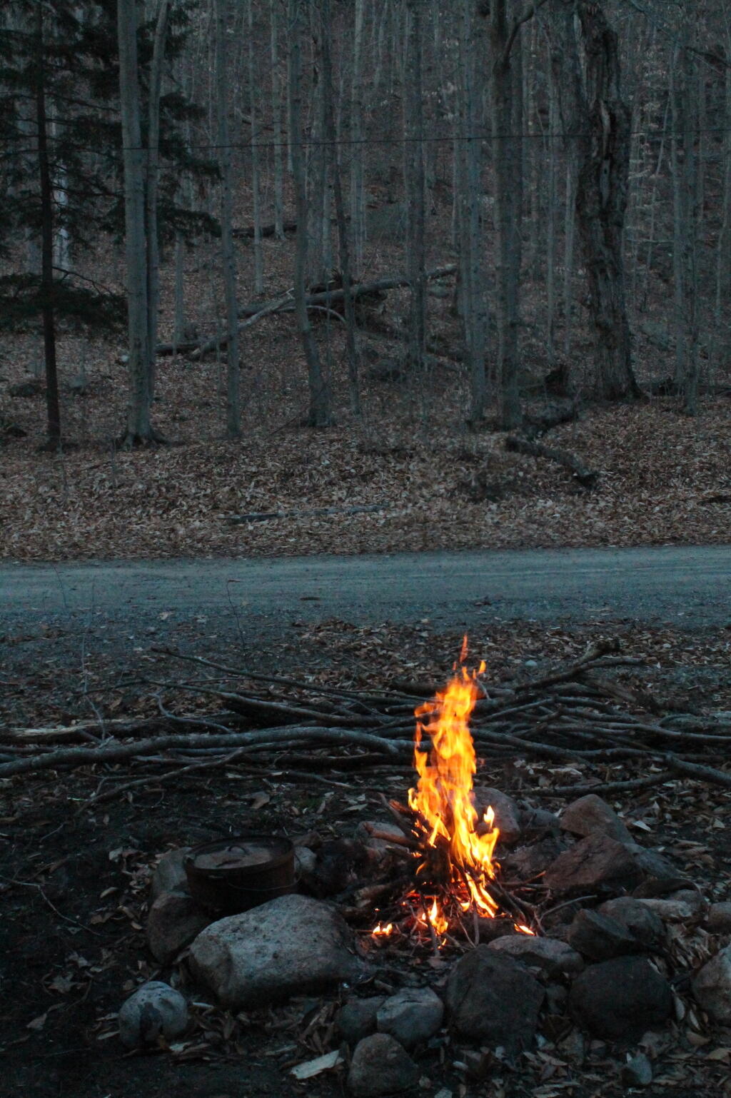  Campfire Along East Branch Road
