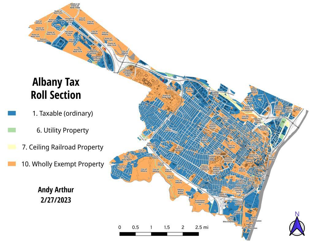 Albany Tax Roll Section (Tax Exempt Properties)