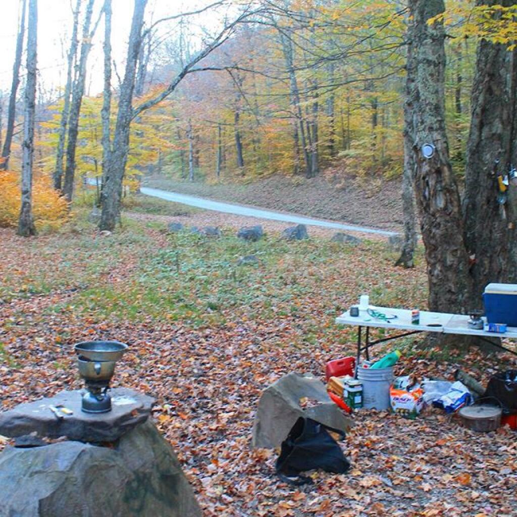 Camping along the Gandy River