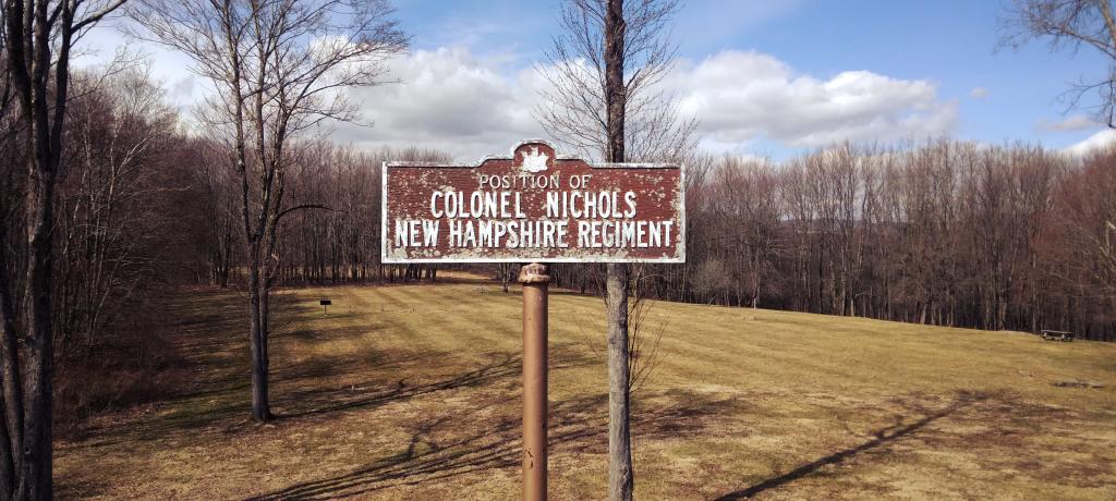 Position of Conel Nichols New Hampshire Regiment