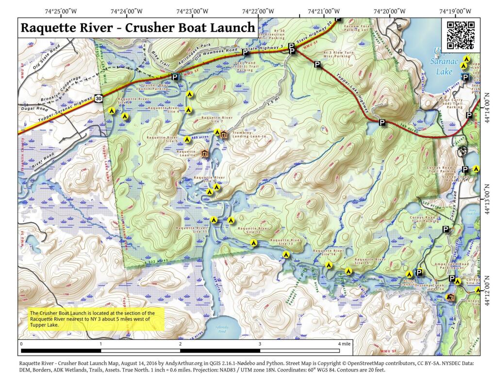  Raquette River - Crusher Boat Launch