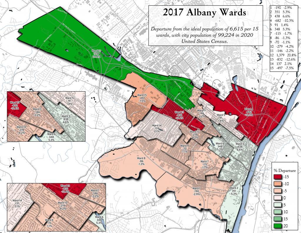Albany City Wards - Redistricting Winners and Losers