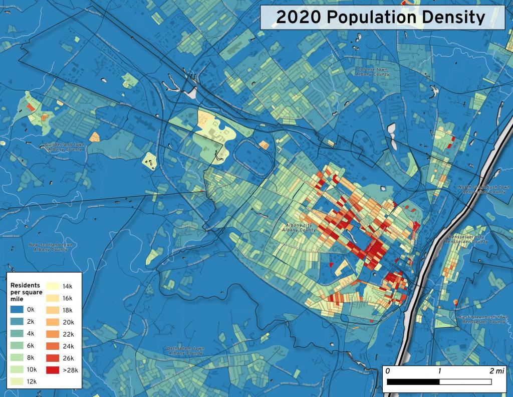 Albany Population Density