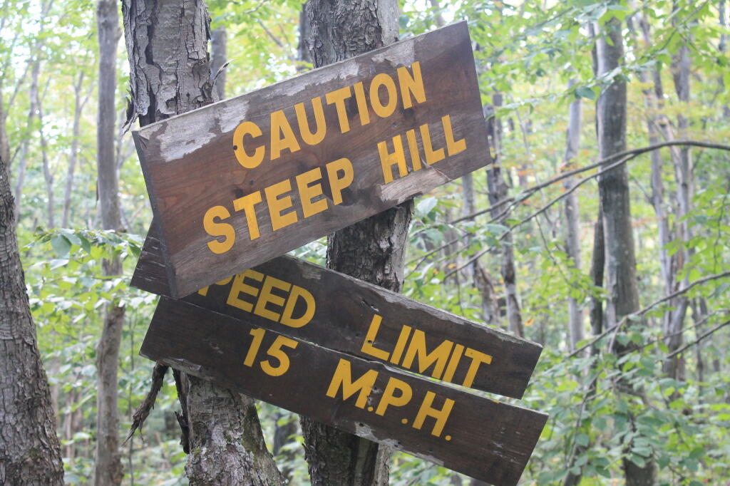 Caution Steep Hill