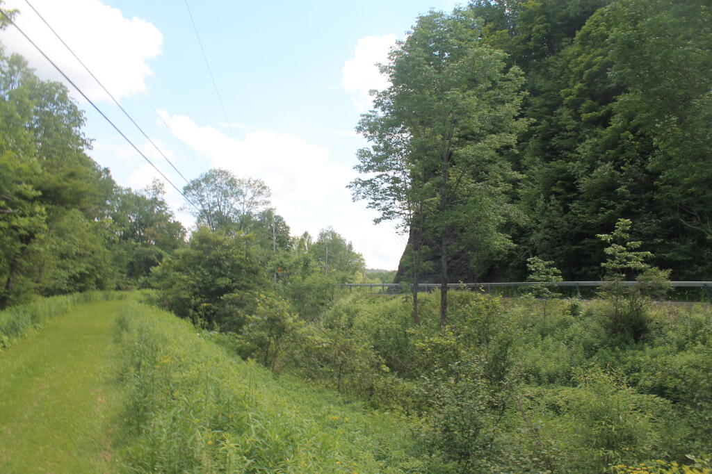 NY 46 Carved Out of Side of Mountain Along Black River Canal