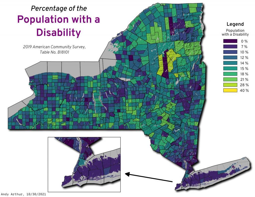 Percantage of Population with a Disability