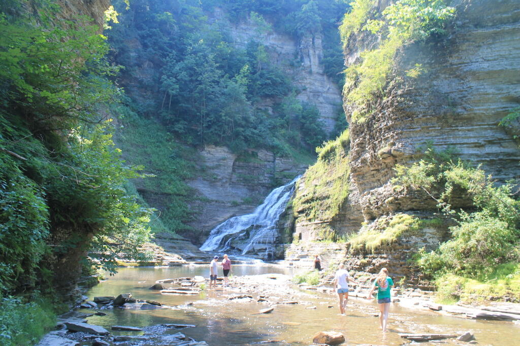 Below Lucifer Falls in the Prohibited Area