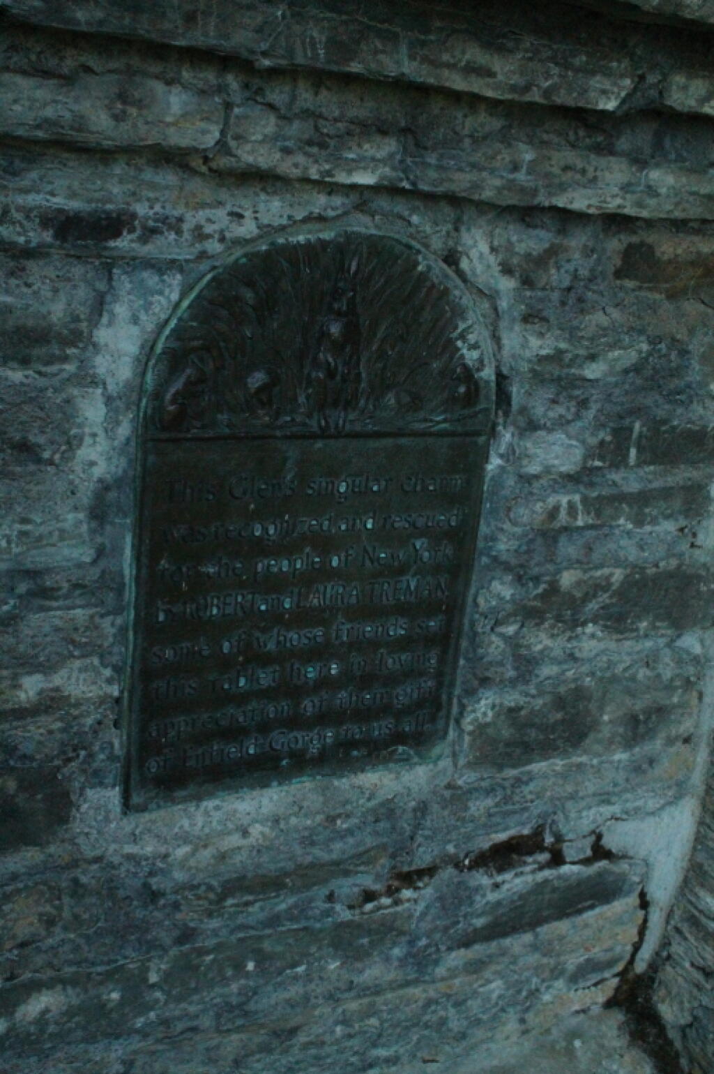 CCC Marker on Cliffside Stairs