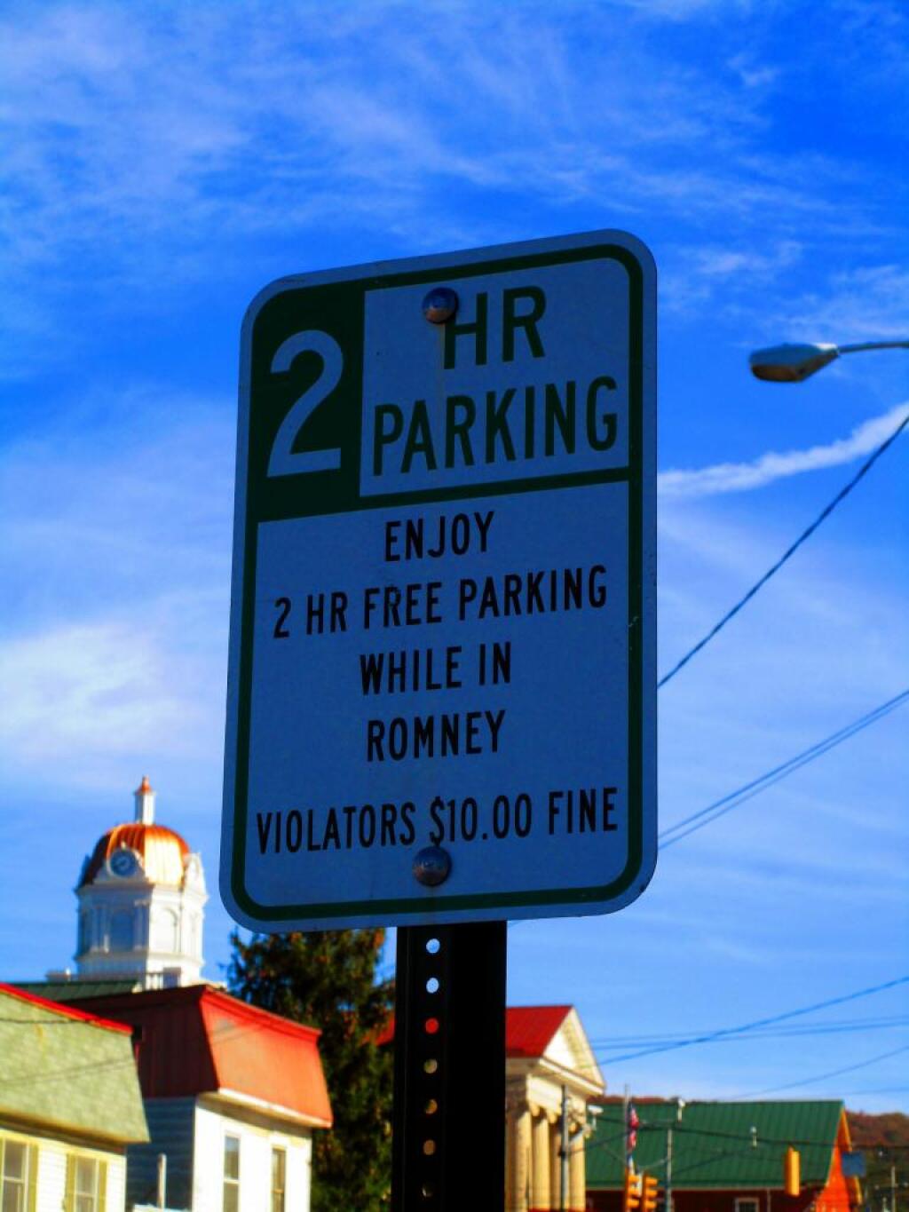 Two Hours Free Parking