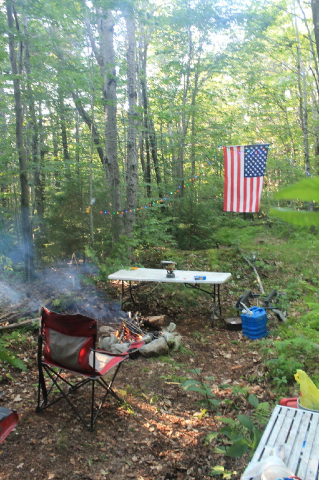 Camping on Steammill Road