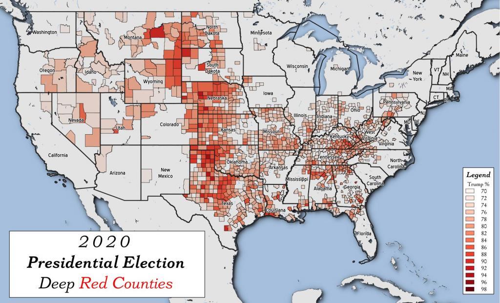 Deep Red Counties