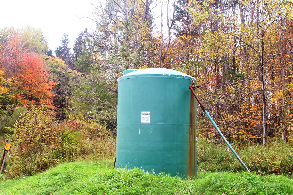 Big Condensate Tank Next To Natural Gas Well