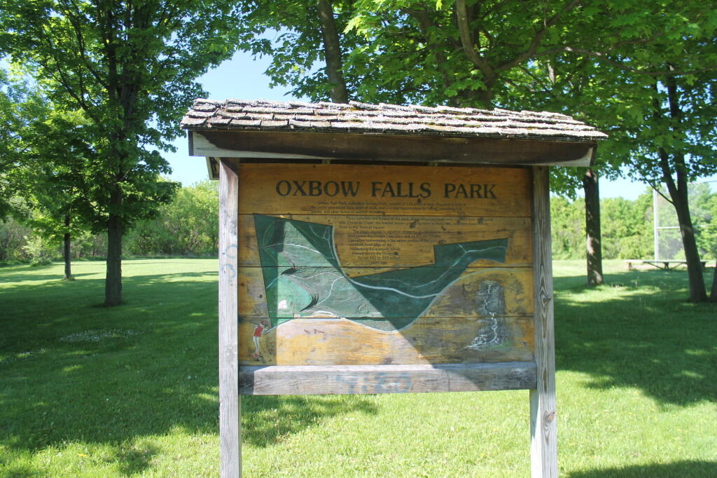 Oxbow Falls Park Sign