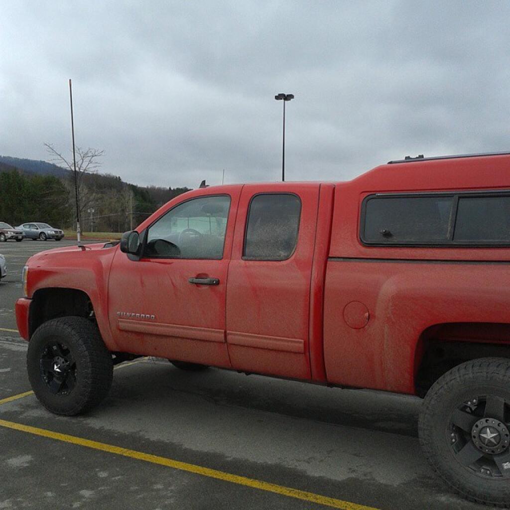 Big Red is muddy... Just from dirt on rural Schoharie County