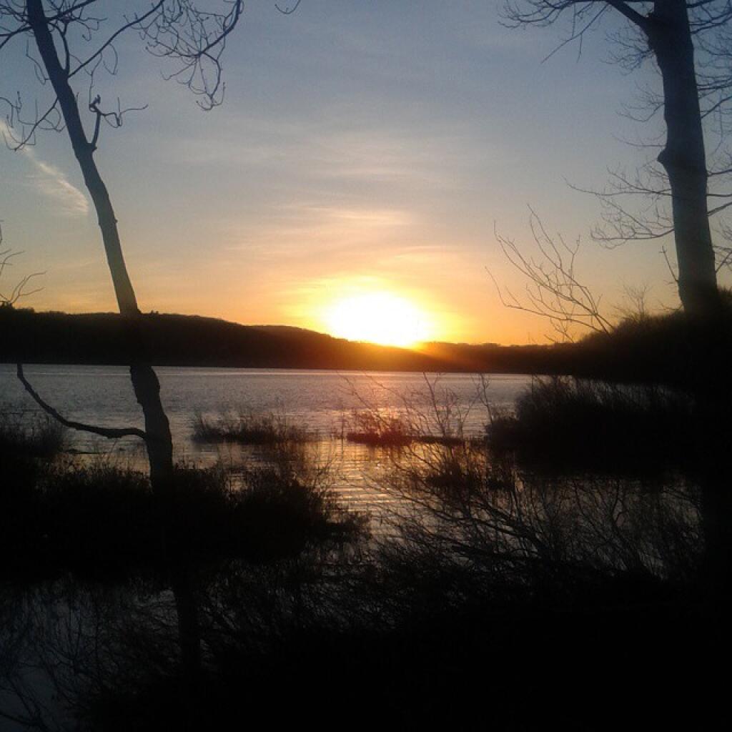 Sunset last night at Long Pond
