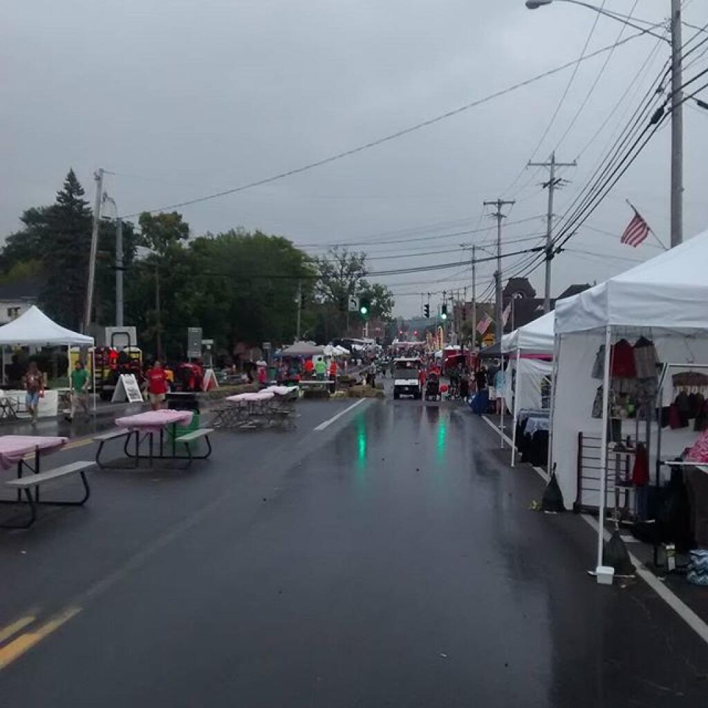 Rainy Evening at Festival