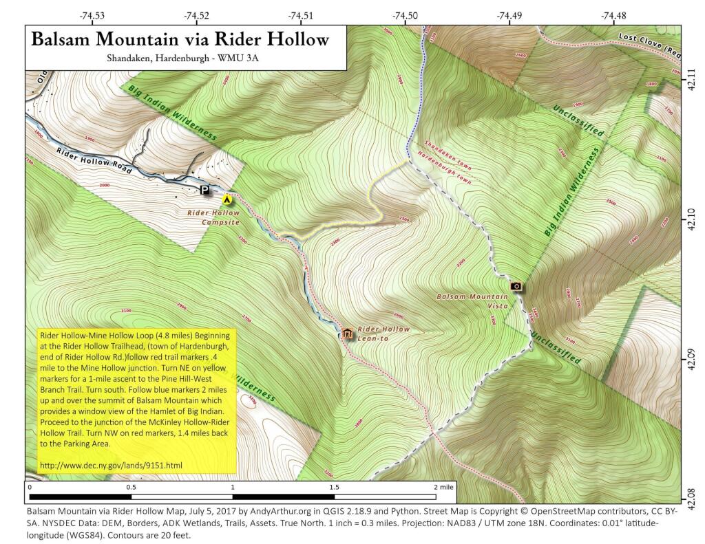  Balsam Mountain Via Rider Hollow