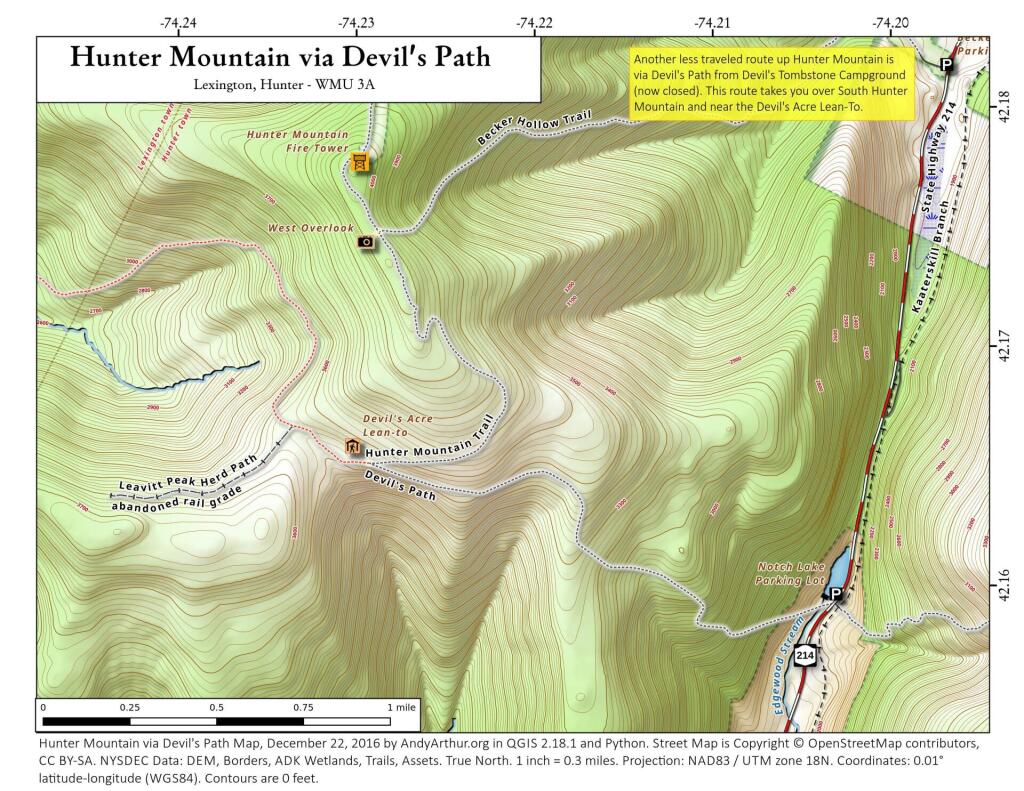  Hunter Mountain Via Devil\'s Path