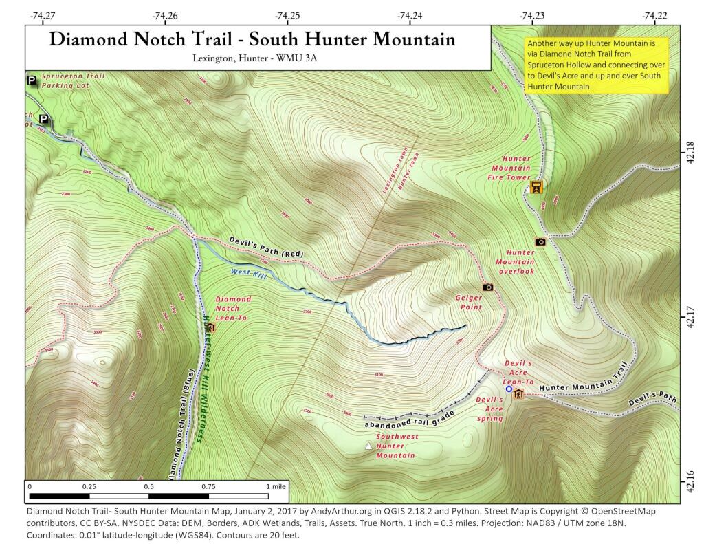  Diamond Notch Trail - South Hunter Mountain