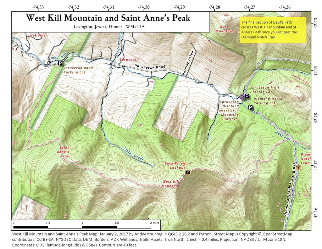  West Kill Mountain And Saint Anne\'s Peak