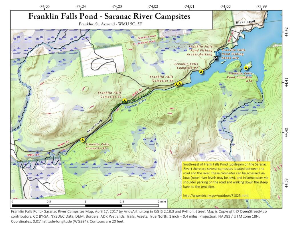  Franklin Falls Pond - Saranac River Campsites
