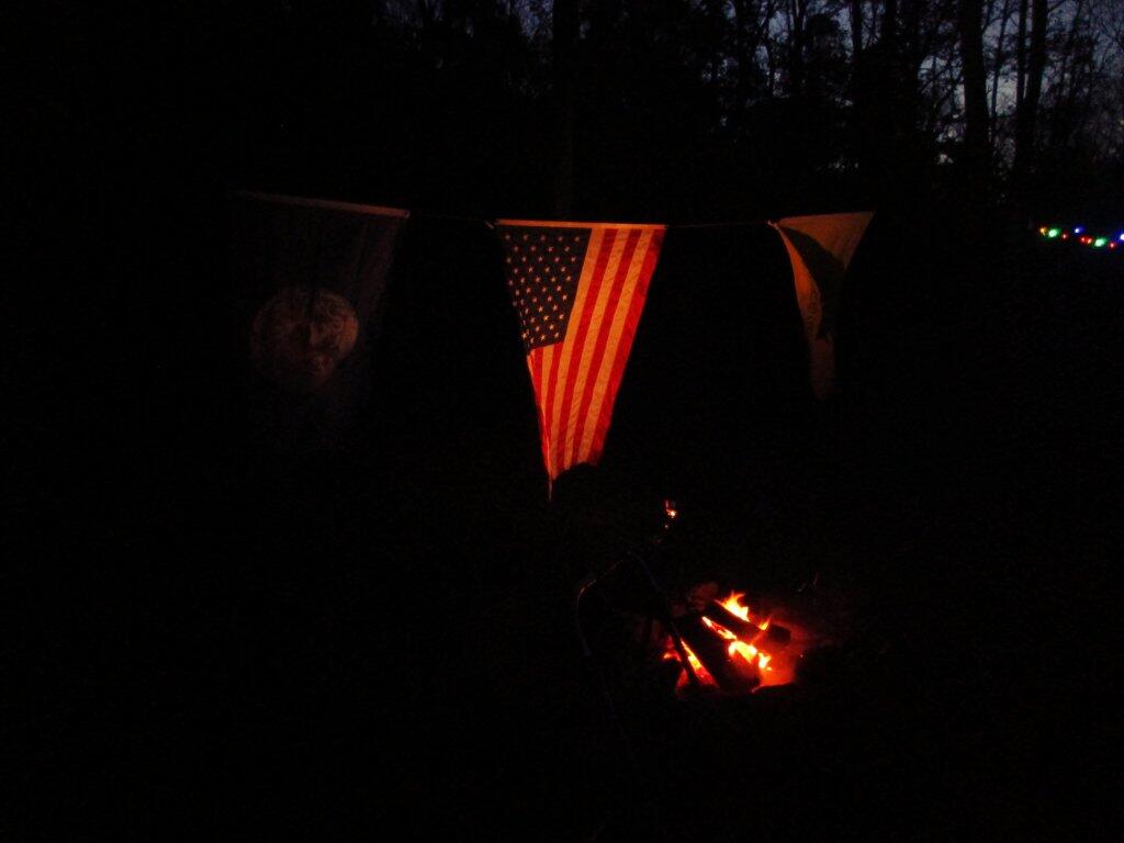  Campfire At Dusk