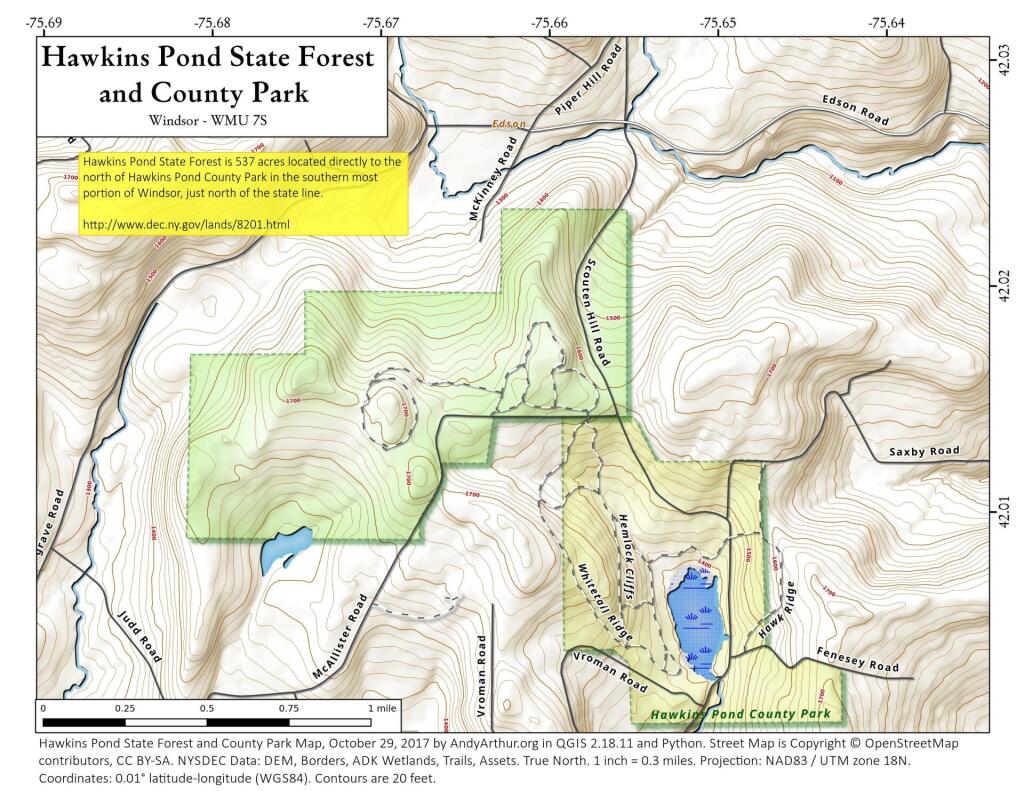  Hawkins Pond State Forest And County Park