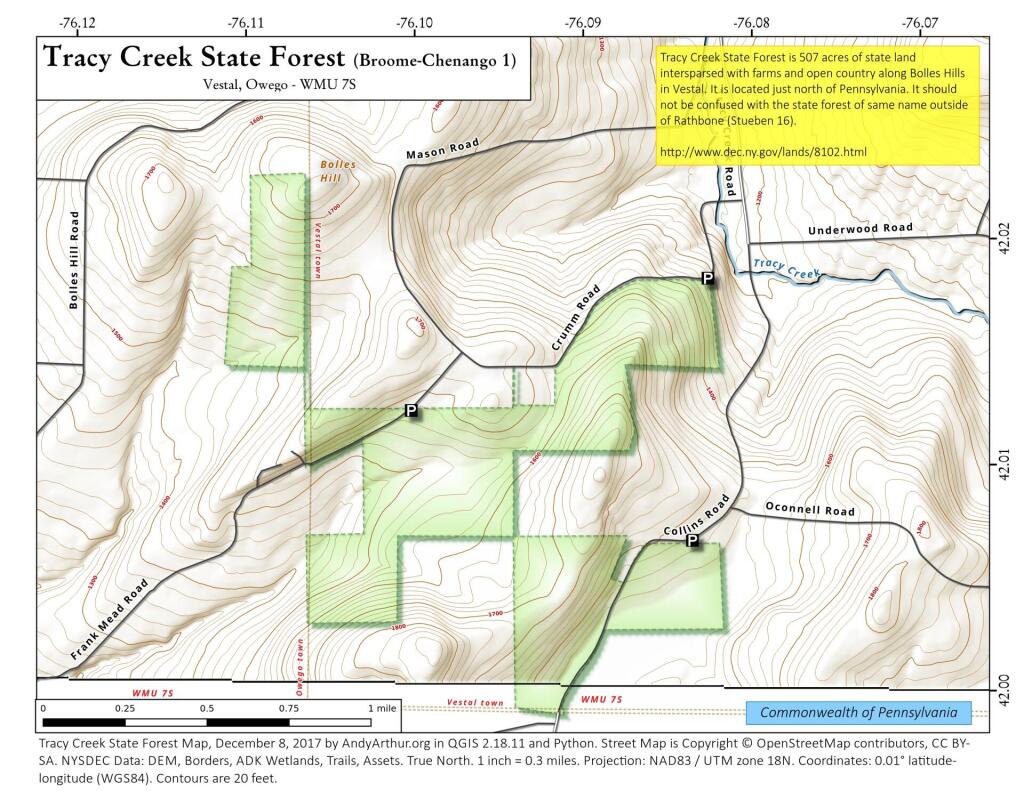  Tracy Creek State Forest (Broome-Chenango 1)